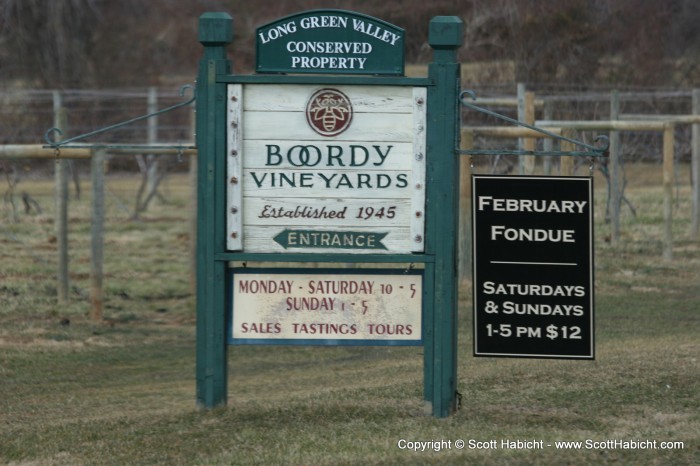 Kelli and I went to Boordy Vineyards for another day with...