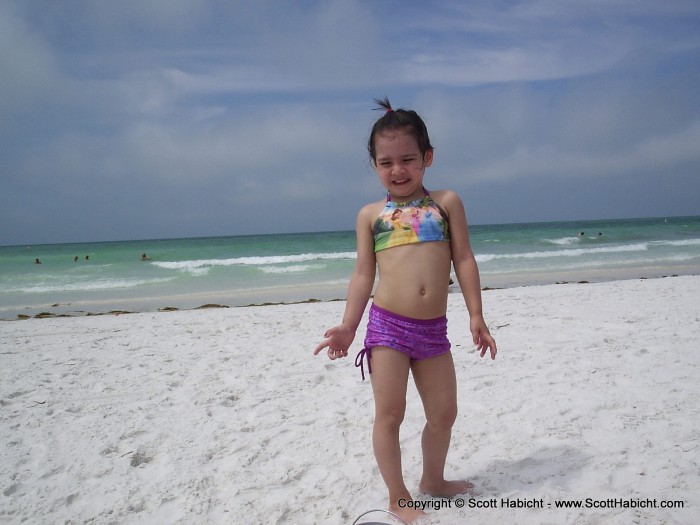 The next day we took Ashley to Siesta Key for the first time.