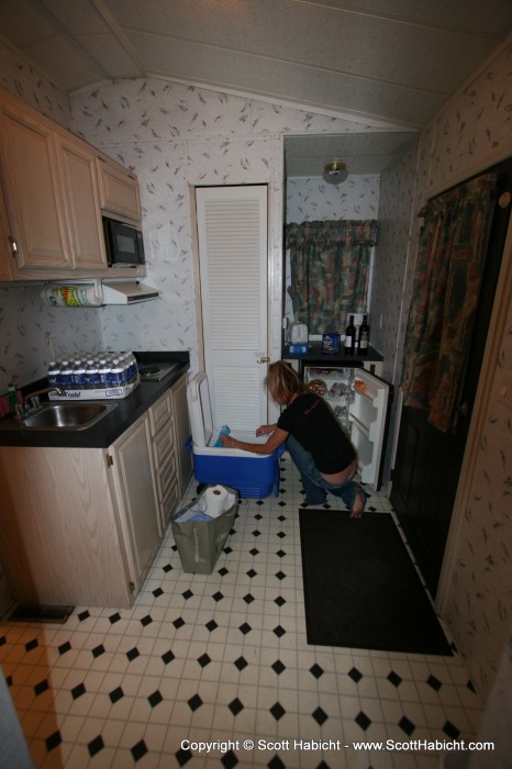 We had a small kitchen area.....