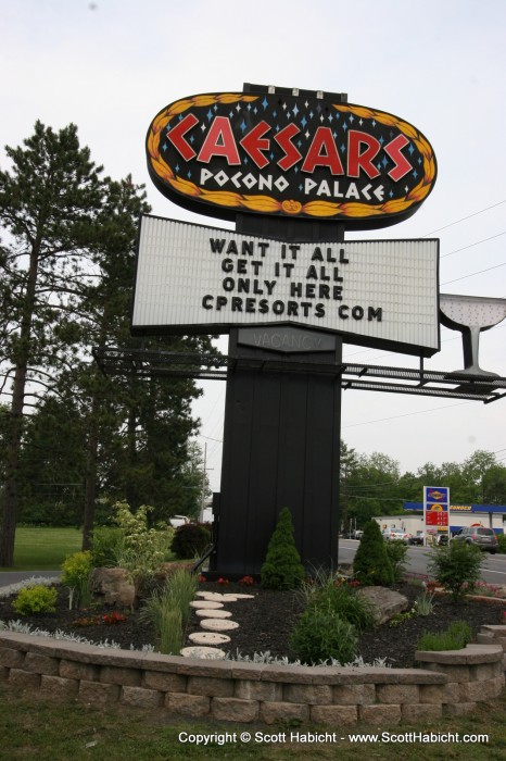 We passed by the Caesar's Pocono Palace, and decided to stop and check it out.