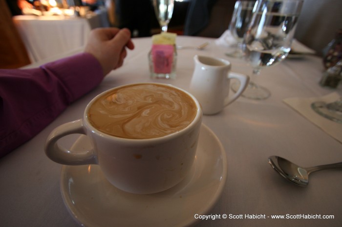 Clouds in my coffee, clouds in my coffee.