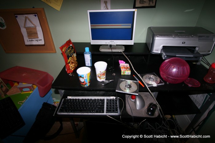 This was their old computer desk...