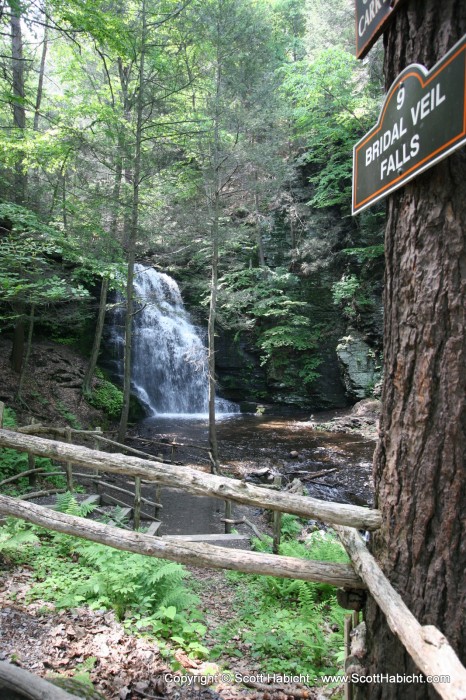 You can kind of see why it's called Bridal Veil falls.