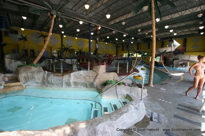 Our campground had an indoor water park.