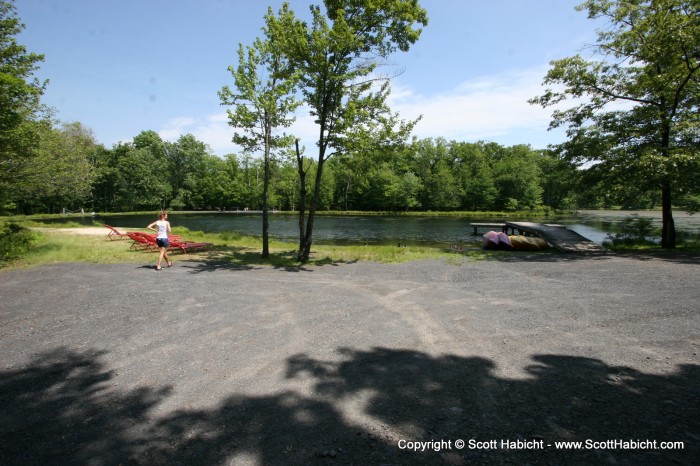 After our water park fun, we went for a walk to Timothy Lake (of Timothy Lake Campground).