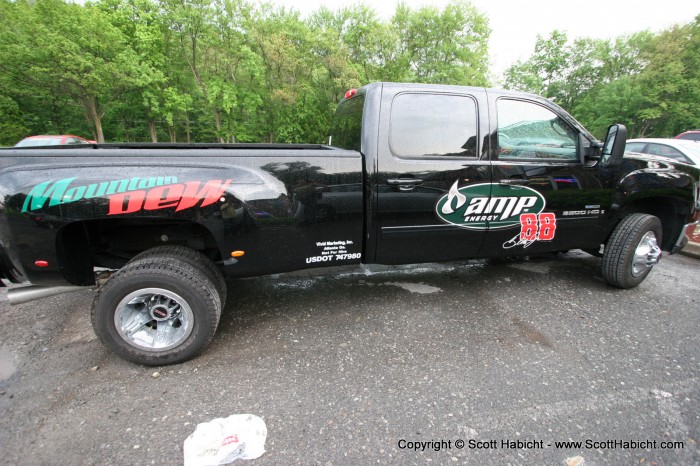 On our way out to the car, we passed this truck....