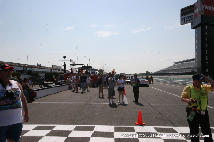 Our passes got us onto pit road before the race.