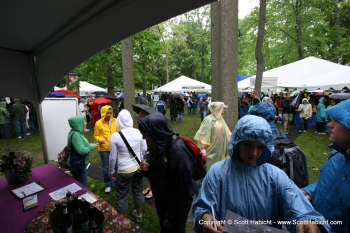 Wine in the woods was a wet one this year