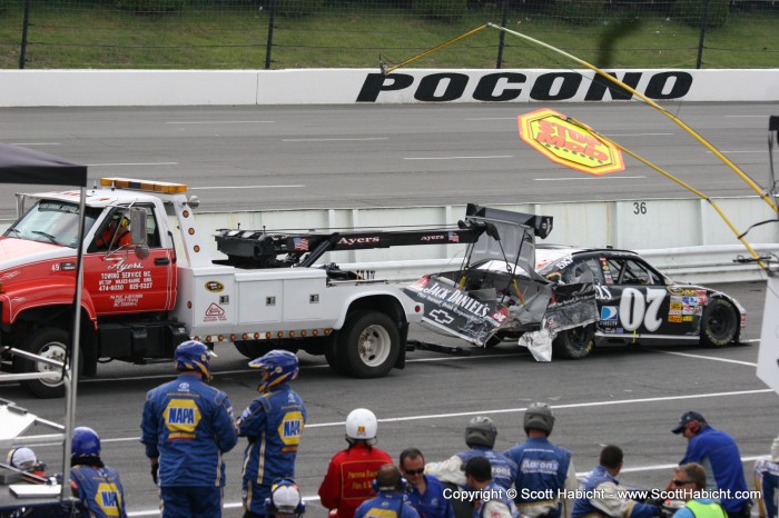 That didn't go well for the 0-Seven car.