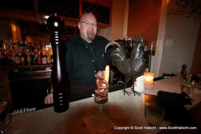 Such an odd assortment of goods for a barkeep.