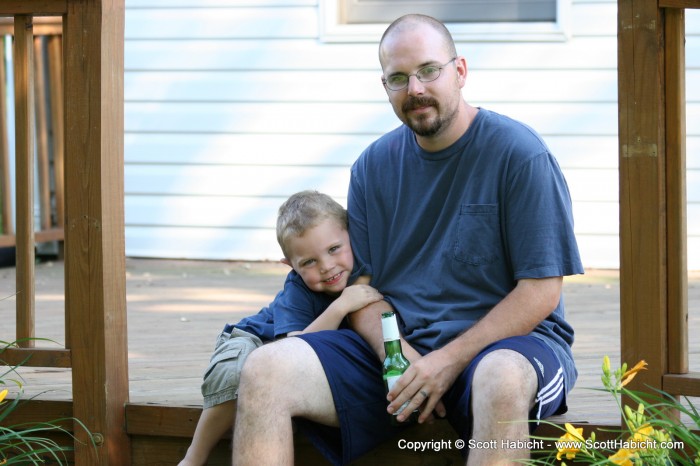 Father and Son on Father's day.