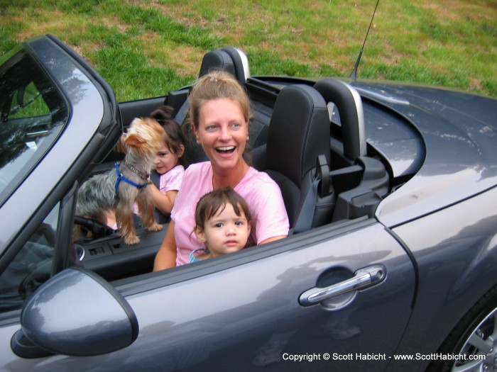 Taking the kids for a ride.