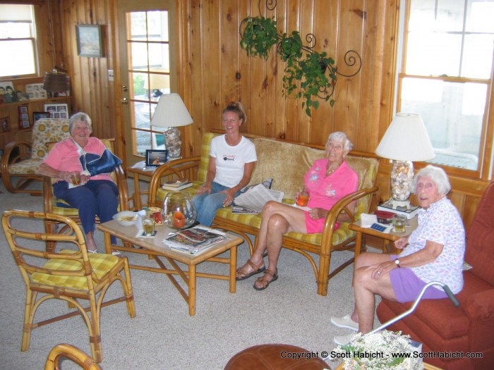 2 of those ladies are over 90, so drinking must be good for you.