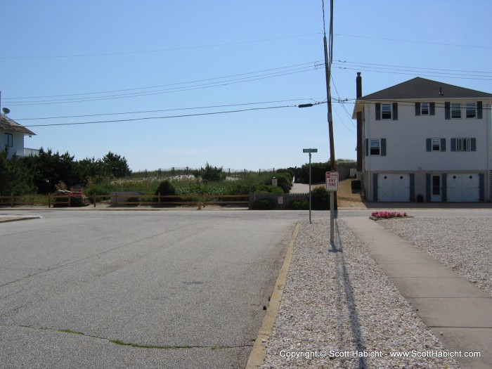 The corner lot, a straight shot to the beach.