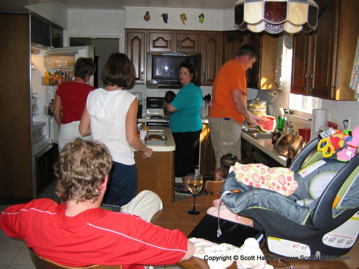 Its always chaos in my mother-in-laws kitchen.