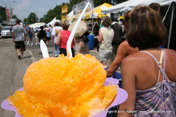 It was a million degrees so we cooled off with a favorite treat.