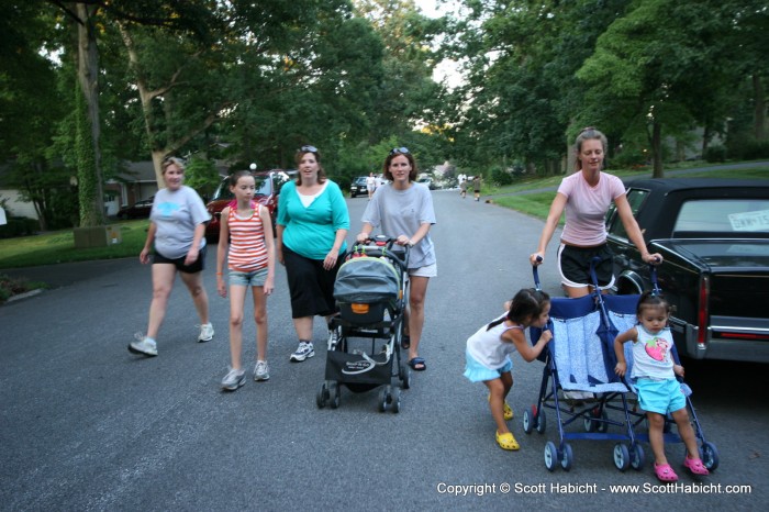 Different family members and friends would show up week to week.