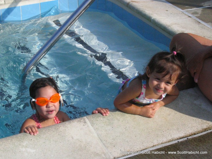 The kids love the water.