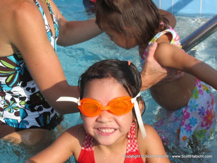 Ashley took a ton of swimming lessons.