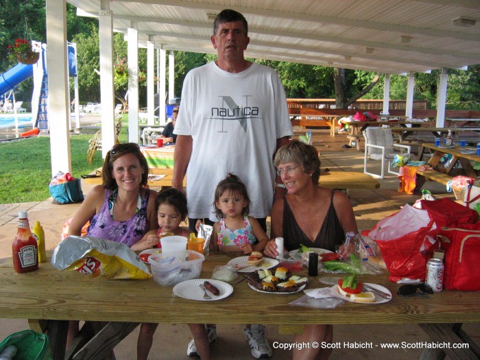 After her lesson they grilled some food in the pavilion. And that ends Summer 2008, part 1.