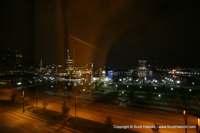 Well, it was back to the room and the beautiful view of Baltimore to end the night.