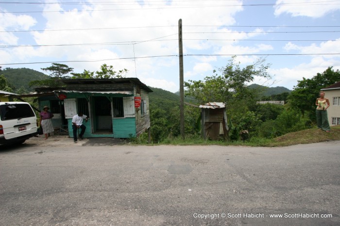 There are a ton of beer shacks along the way. We stopped.