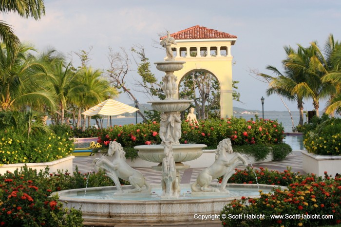 One of the many fountains throughout the place. The landscaping was fantastic.