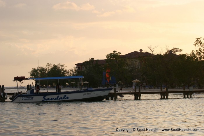 This is the pier where you caught the dive or snorkle boats. It's at the end of the resort.