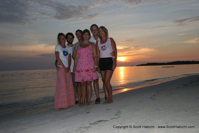 Group shot. Ron and Steve would dive with us while their wives did other stuff.