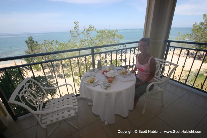 Our last morning and no diving, so we enjoyed a leisurely breakfast...