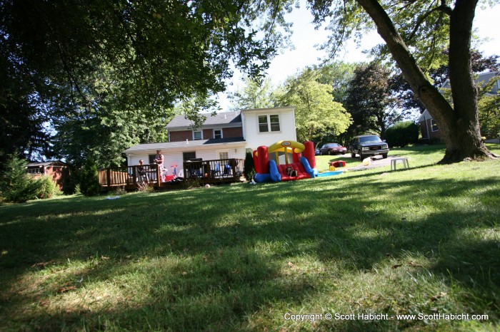 A view from the back yard.