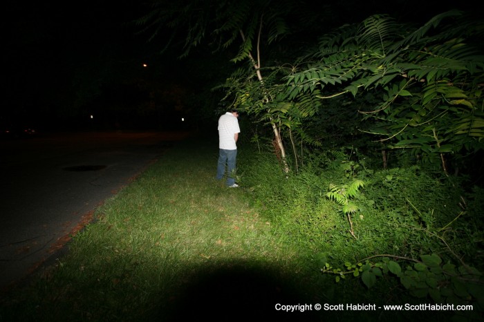 Mark explores the outskirts.