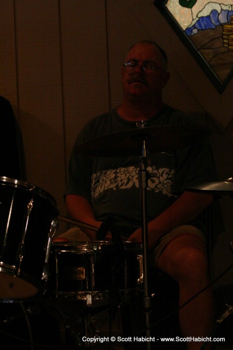 Our favorite member, T. Lutz on drums.