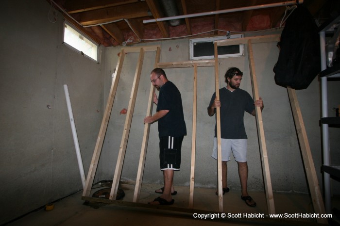 Slowly I've been working on the basement.