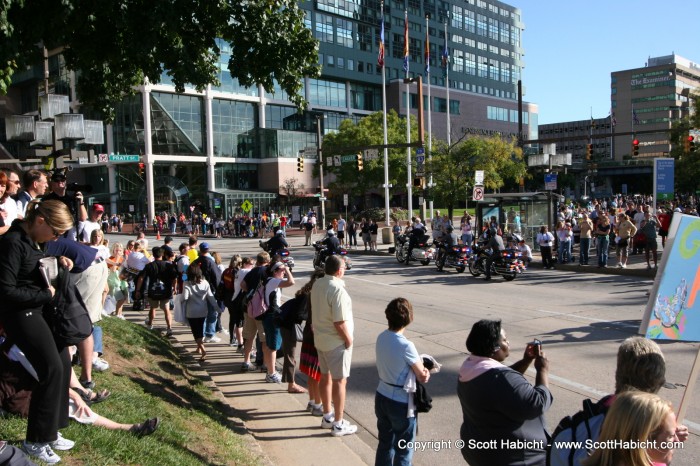 There were loads of spectators.