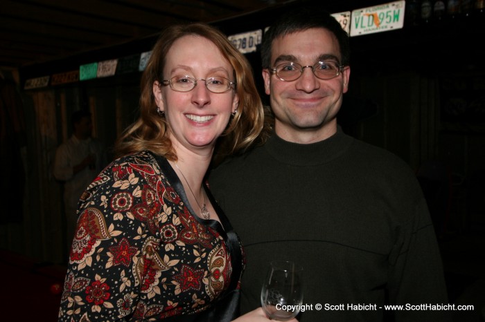 Neighbors Lisa and Aaron (expecting, natch!)