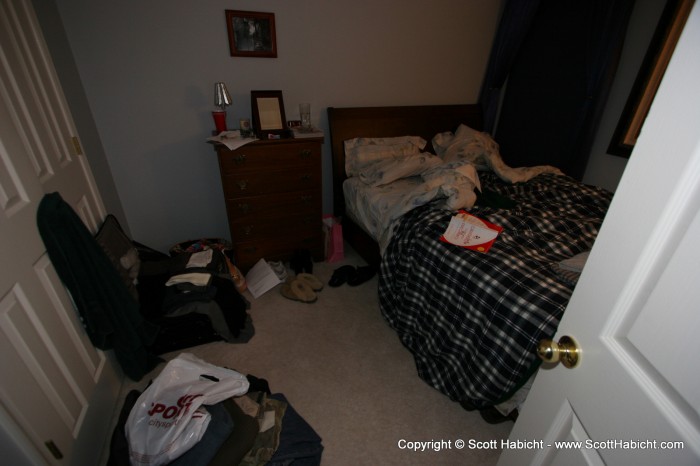 Delci and Mike can trash a room just like we can. See what you get for leaving the door ajar?