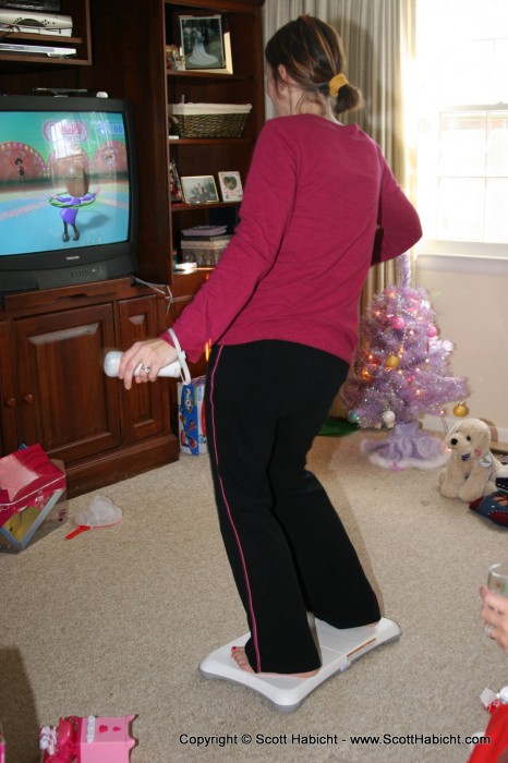 Kristi got a Wii fit.