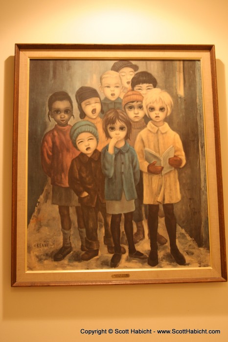 A painting in the house that was a little disturbing.