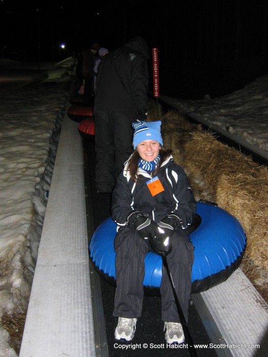 And then rode the lift to the top.