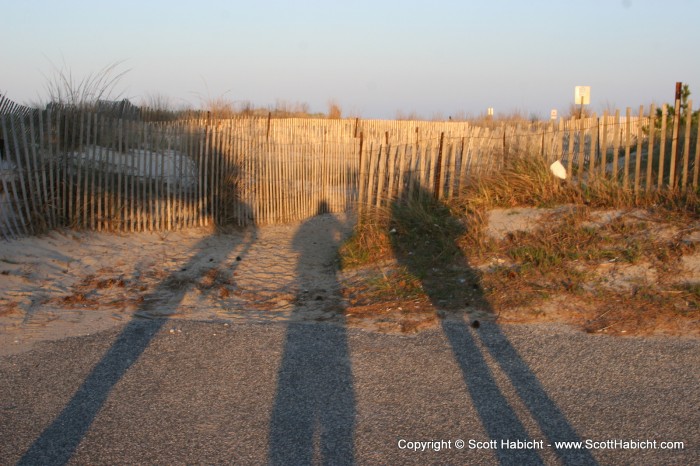 And then headed out to the beach.