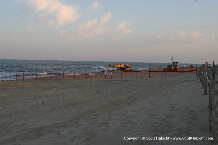 Today we found a beach replenishment program....