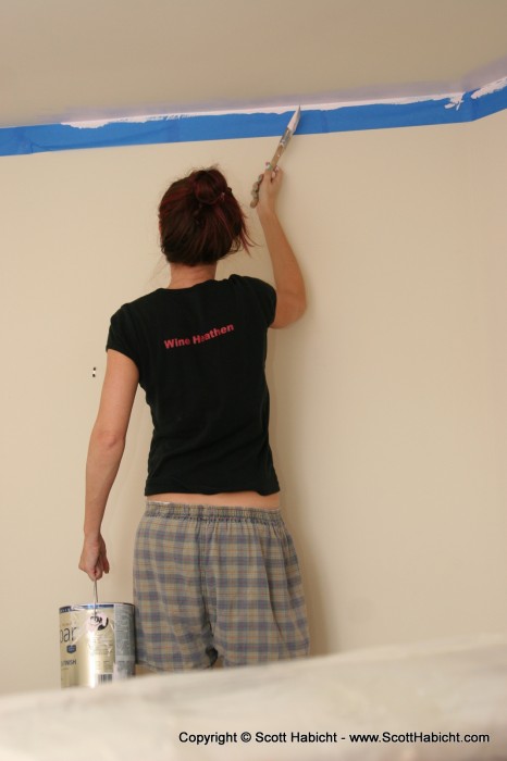 Kel decided to finally paint her office/craft room.