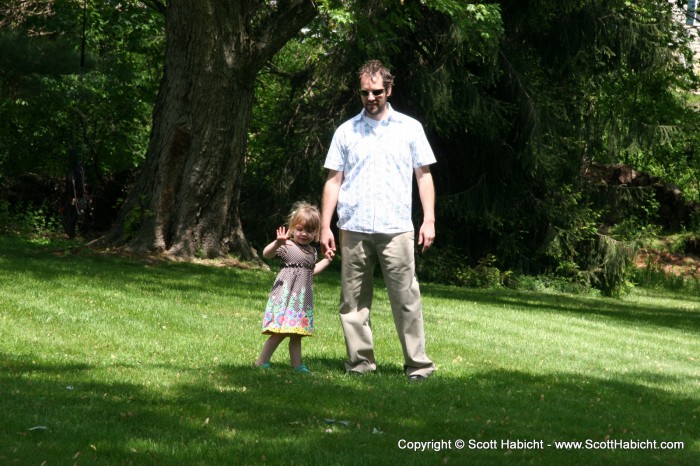 Hanging at my brother's house with Amber on mother's day.