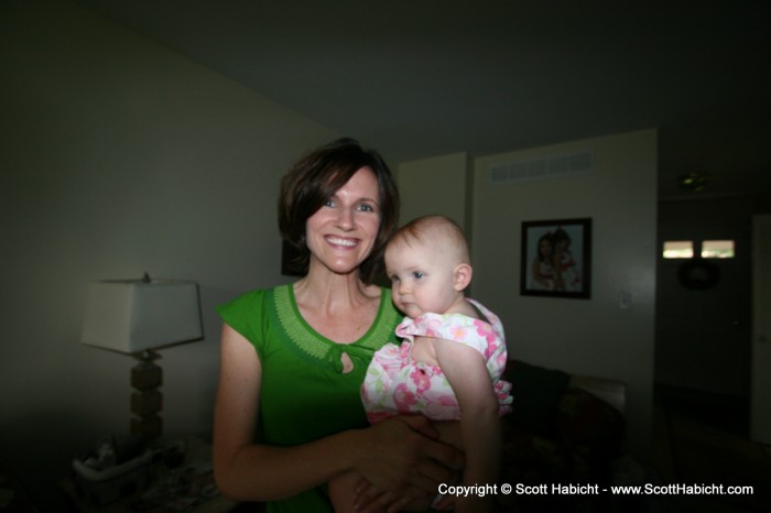 Kristi and baby Carolyn.