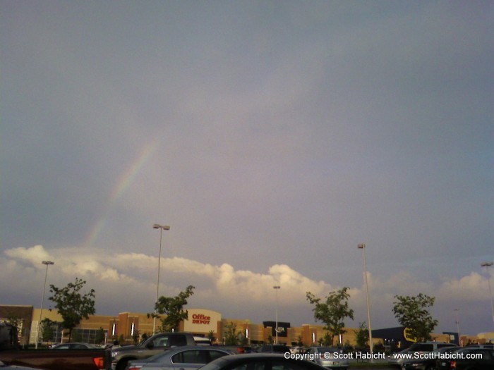 Check out the rainbow.