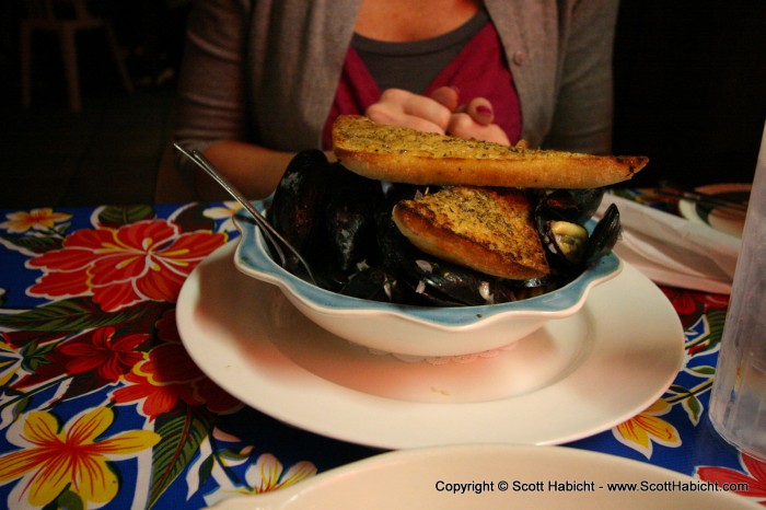 Tons of mussels.