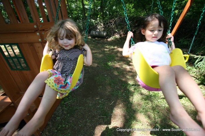 Nothing like swinging.