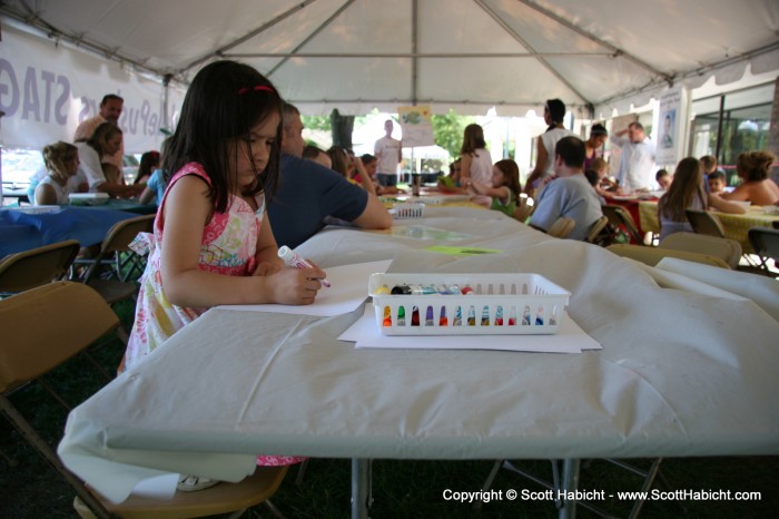 We took the kids to the Artfest in Columbia one day.