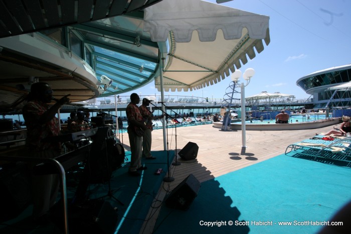 There was live music every day on the pool deck.